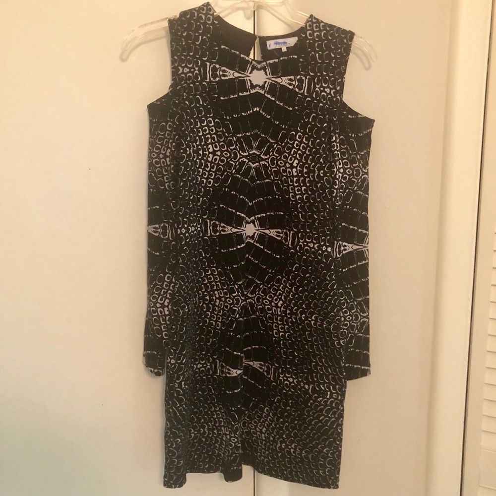 Parker | Black Cold Shoulder Dress